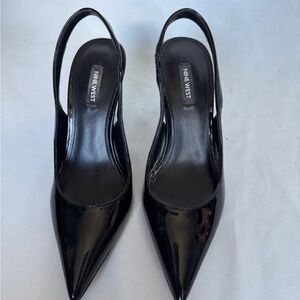 Nine West Black Patent Heels